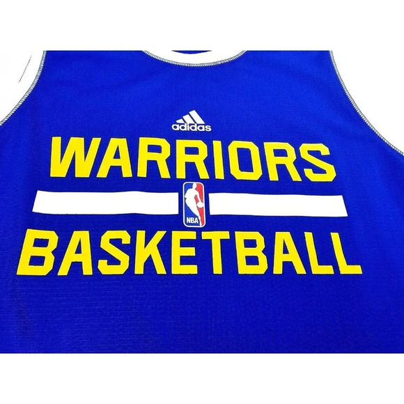 Adidas Size XL Youth Golden State Warriors Blue NBA Climalite Basketball Jersey - Picture 8 of 13